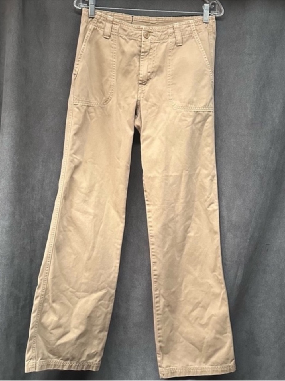 Y2k Lucky Brand Cargo mid Rise Wide Leg Pants Khaki 8 29 Long